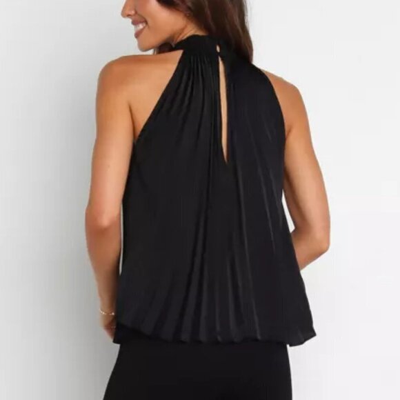 Petal and Pup Women's Sleeveless Halted Andrea Top, Black, size 2 - Picture 3 of 8